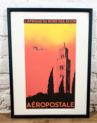 Affiche Air France Afrique du Nord A136