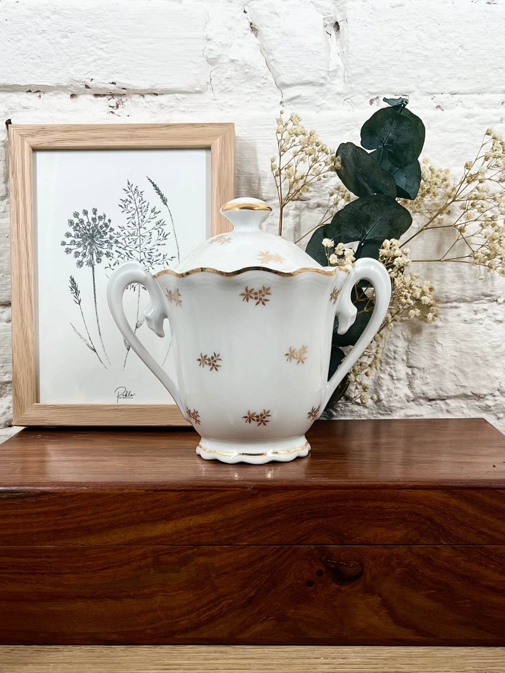 Sucrier en porcelaine de Limoges