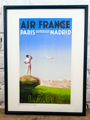 Affiche Air France Paris Madrid A156