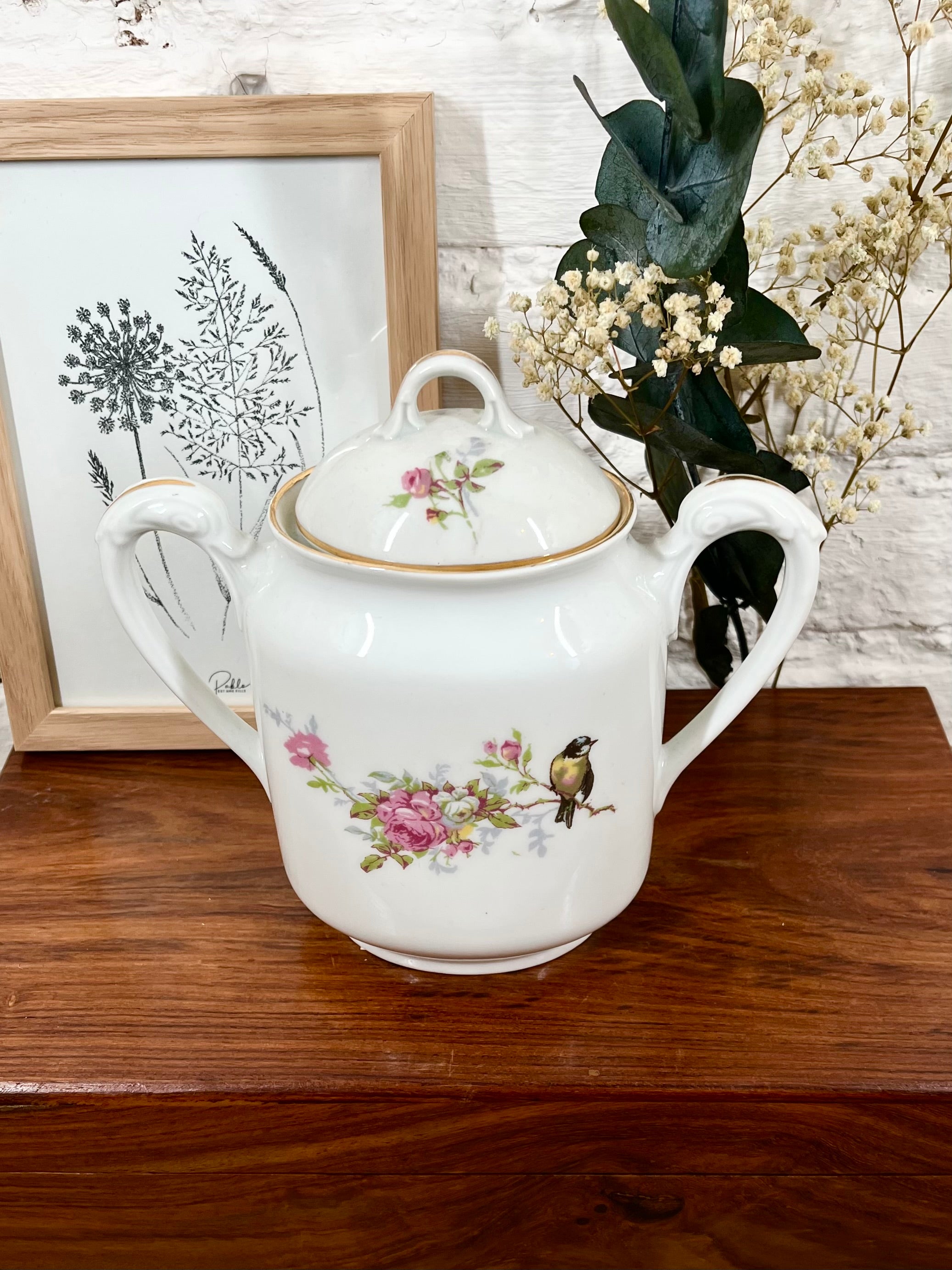 Sucrier en porcelaine