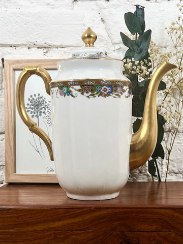 Cafetière en porcelaine de Limoges