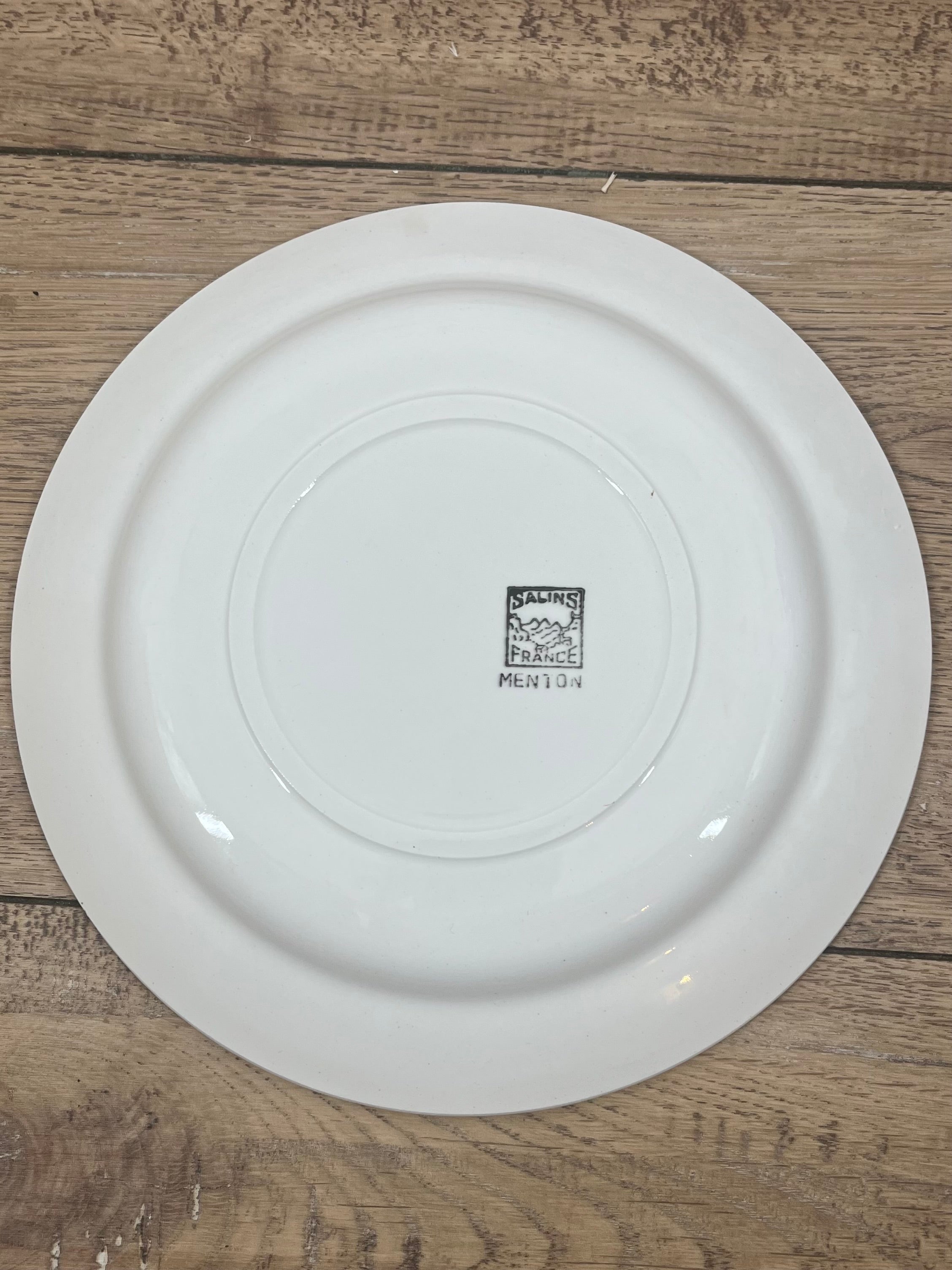 Assiette plate en faïence Salins N°2