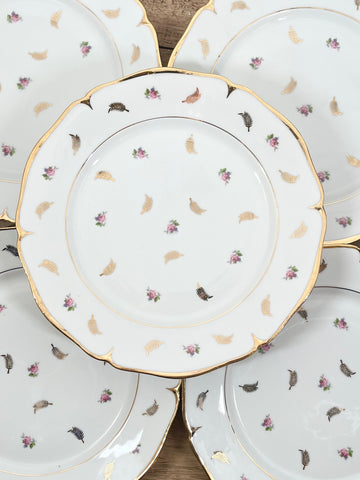 Assiette plate en porcelaine de Limoges N°1