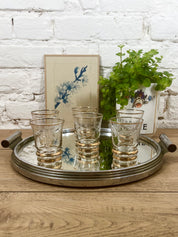 Verre à apéritif en verre gravé N°2