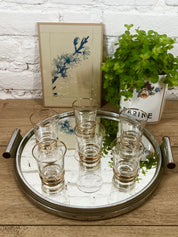 Verre à apéritif en verre gravé N°2