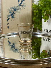 Verre à apéritif en verre gravé N°2