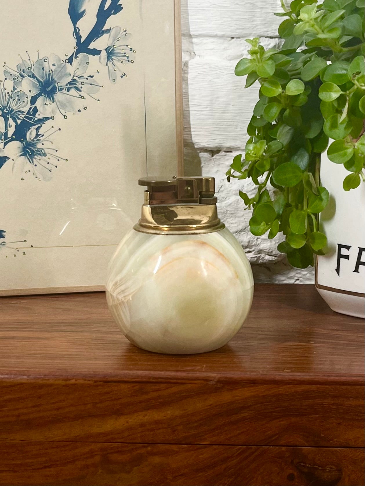 Briquet de table en onyx