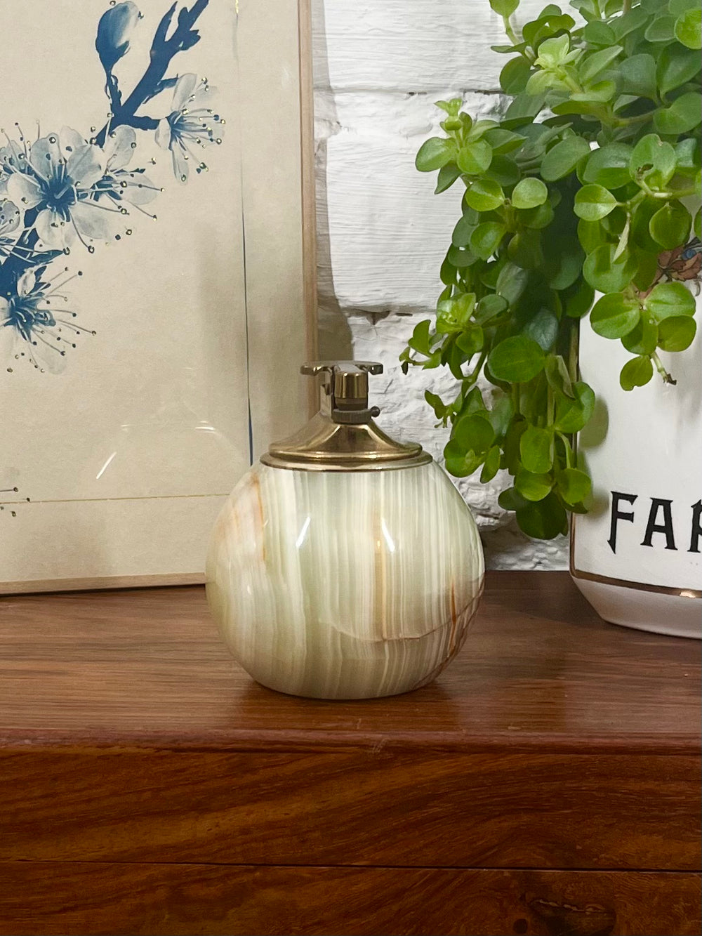 Briquet de table en onyx