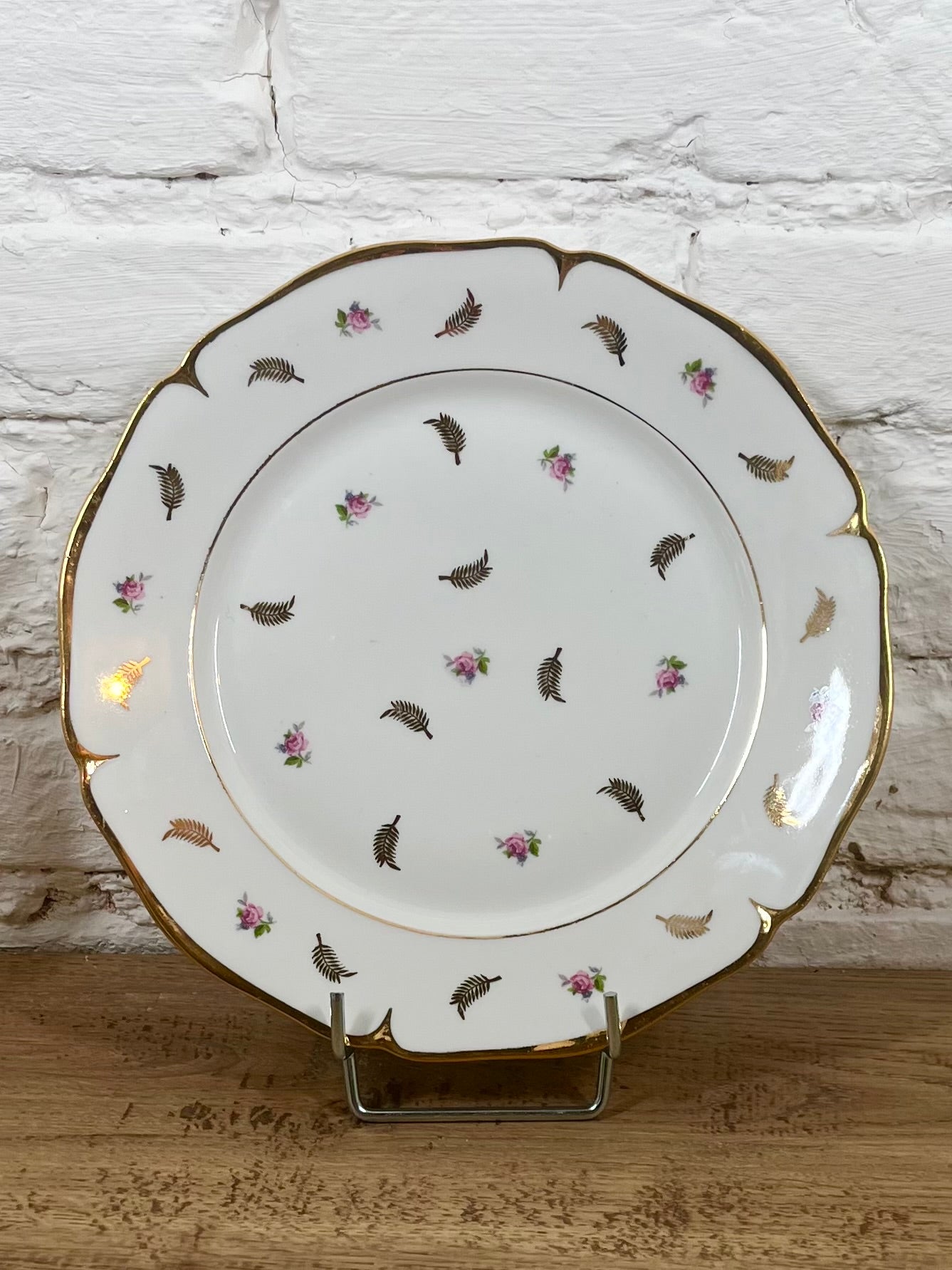 Assiette plate en porcelaine de Limoges N°1