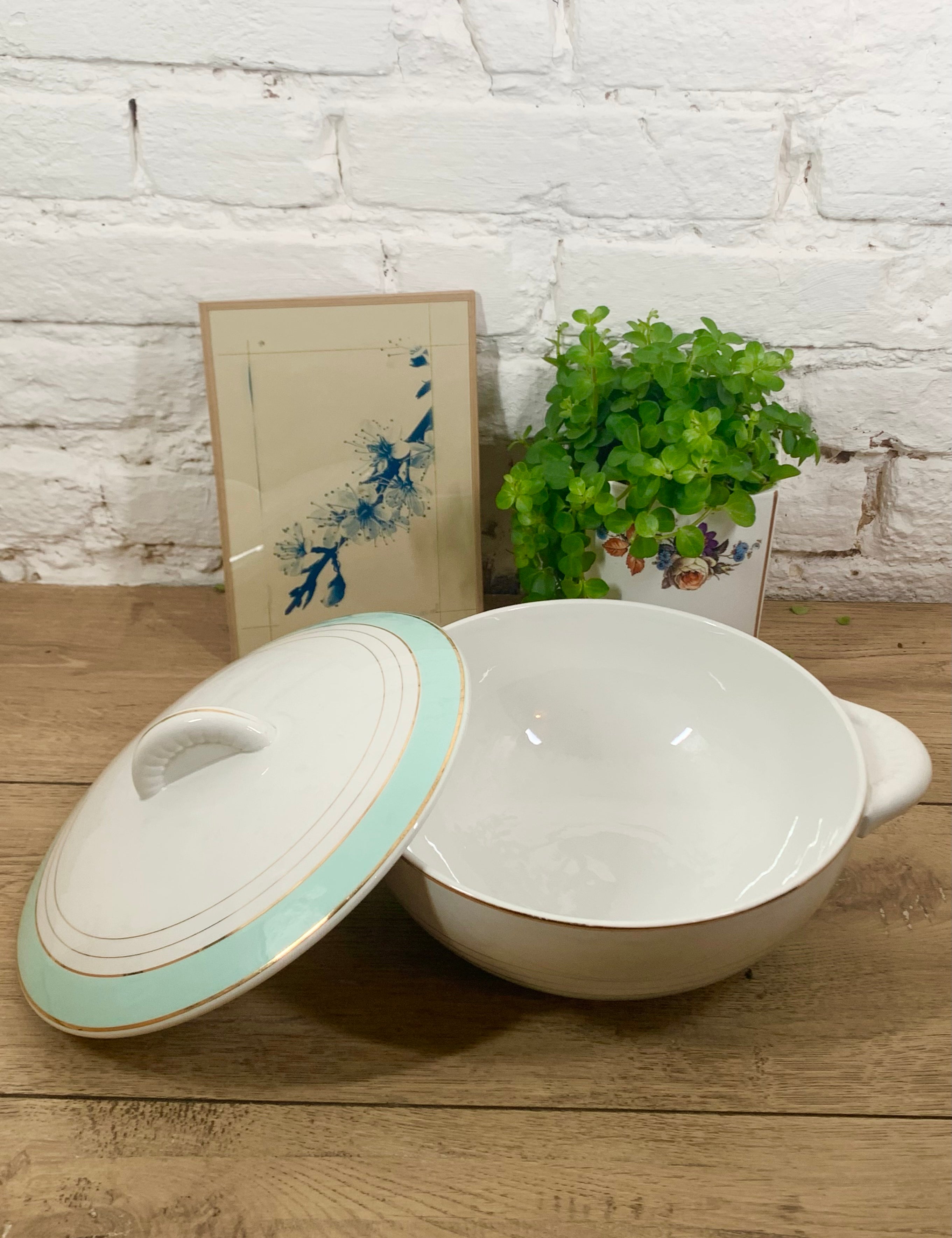 Soupière en faïence Lunéville acheter vaisselle vintage ancienne en ligne