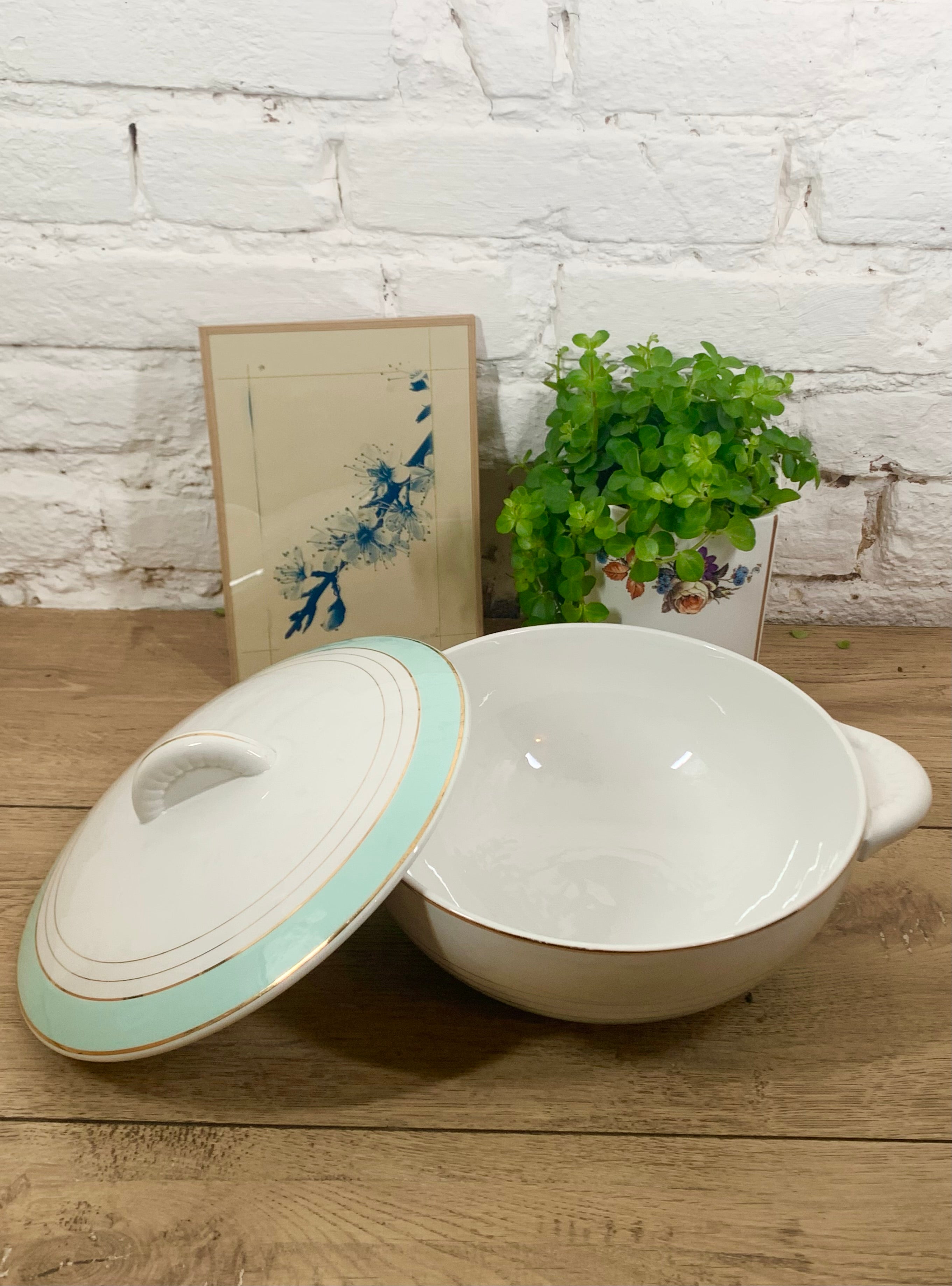 Soupière en faïence Lunéville acheter vaisselle vintage ancienne en ligne