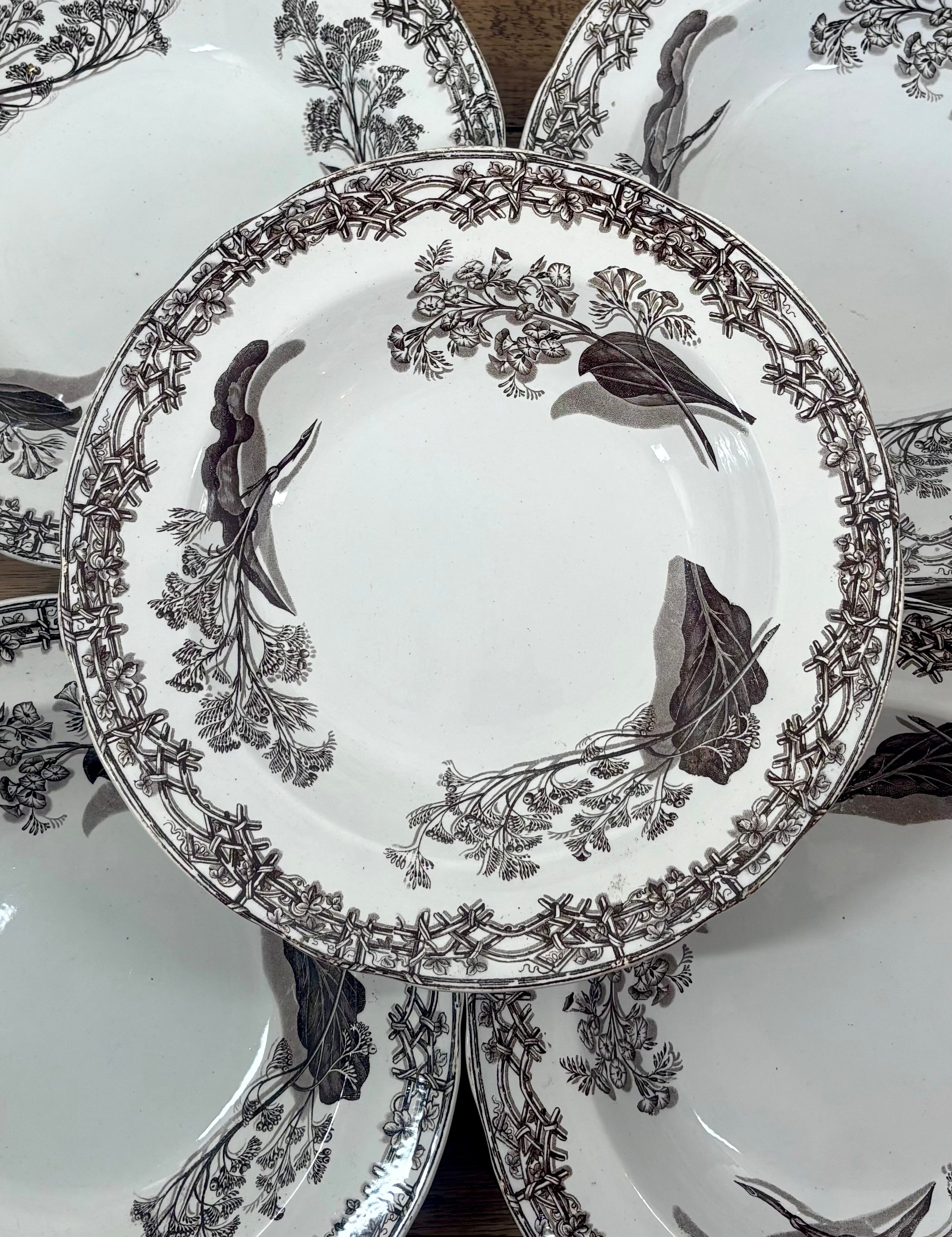 Superbe assiette collector du XIXeme siècle, de la manufacture anglaise Copeland and Garrett 