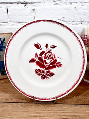 Plat rond en faïence Digoin Sarreguemines N°9