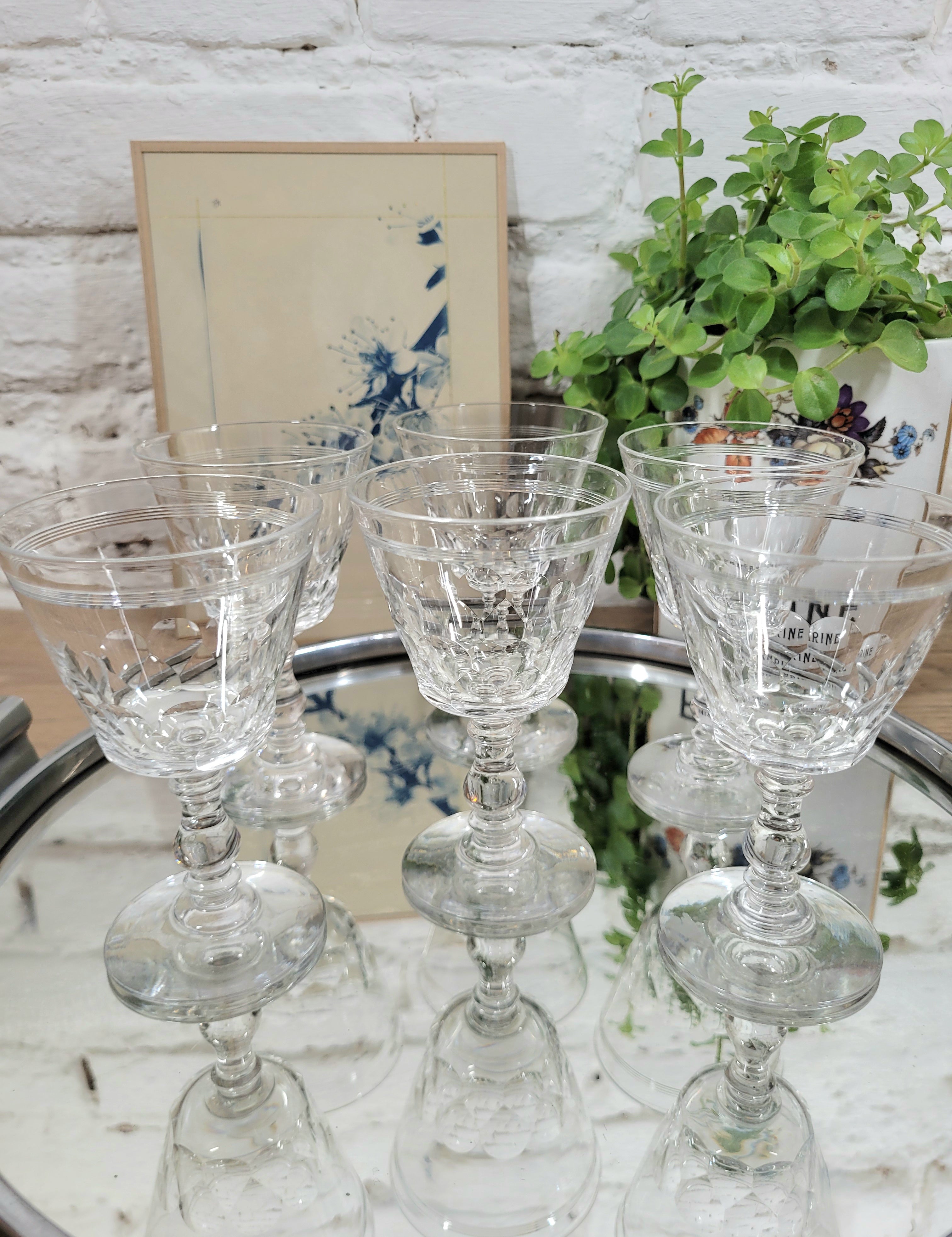 Verre à apéritif en cristal N°6 acheter en ligne brocante seconde main