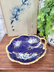 Vide poche en porcelaine Bleu de four