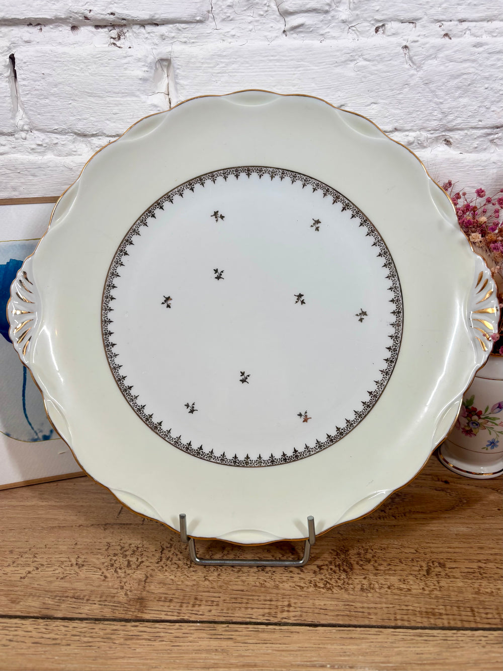 Plat à gâteau en porcelaine du Berry N°11