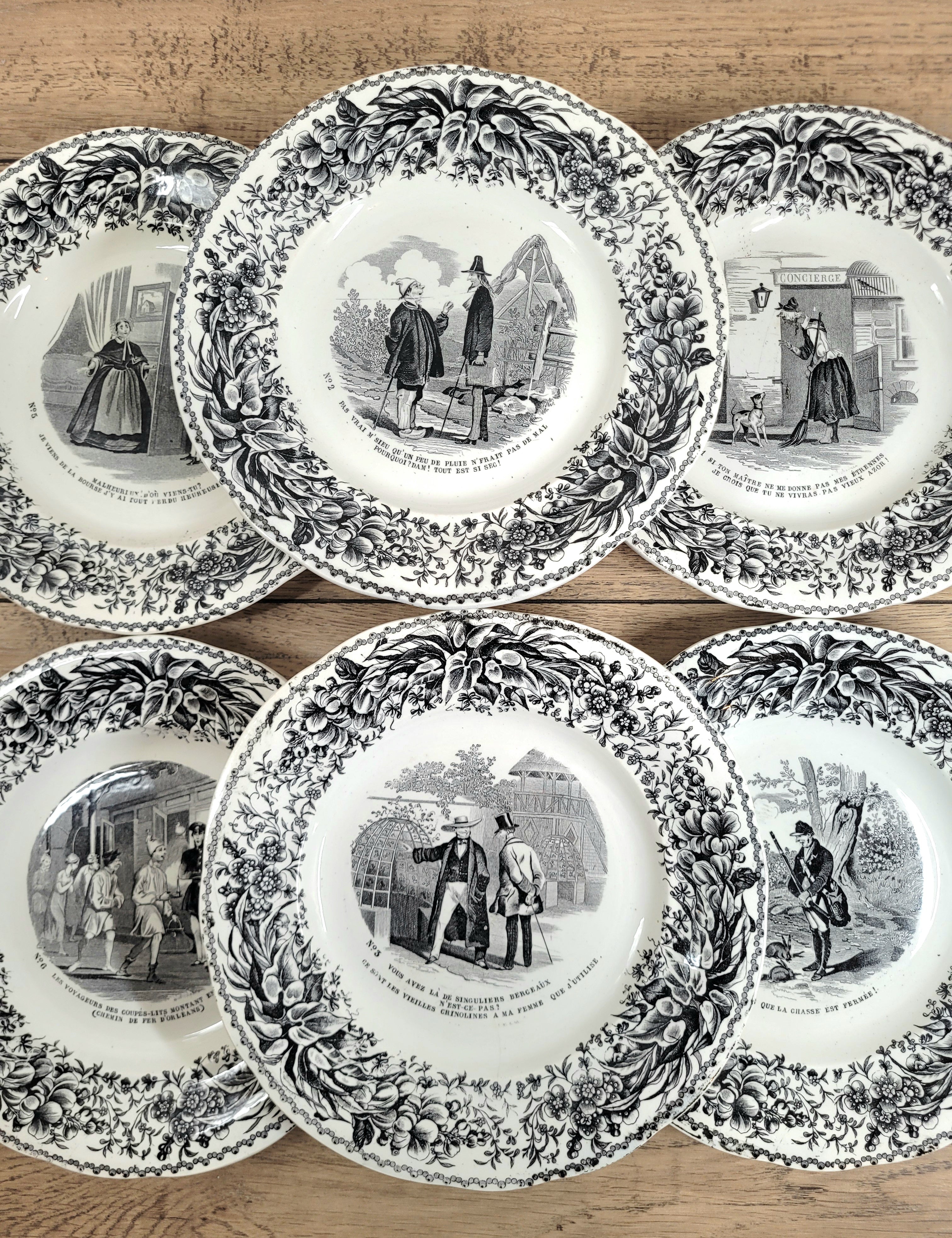 noirs de la manufacture de Creil et Montereau.