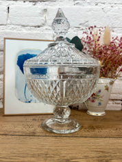 bonbonniere en verre vintage deco chinee 