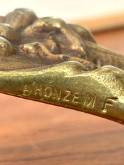 bougeoir en laiton decoration chine objet de seconde main boutique en ligne