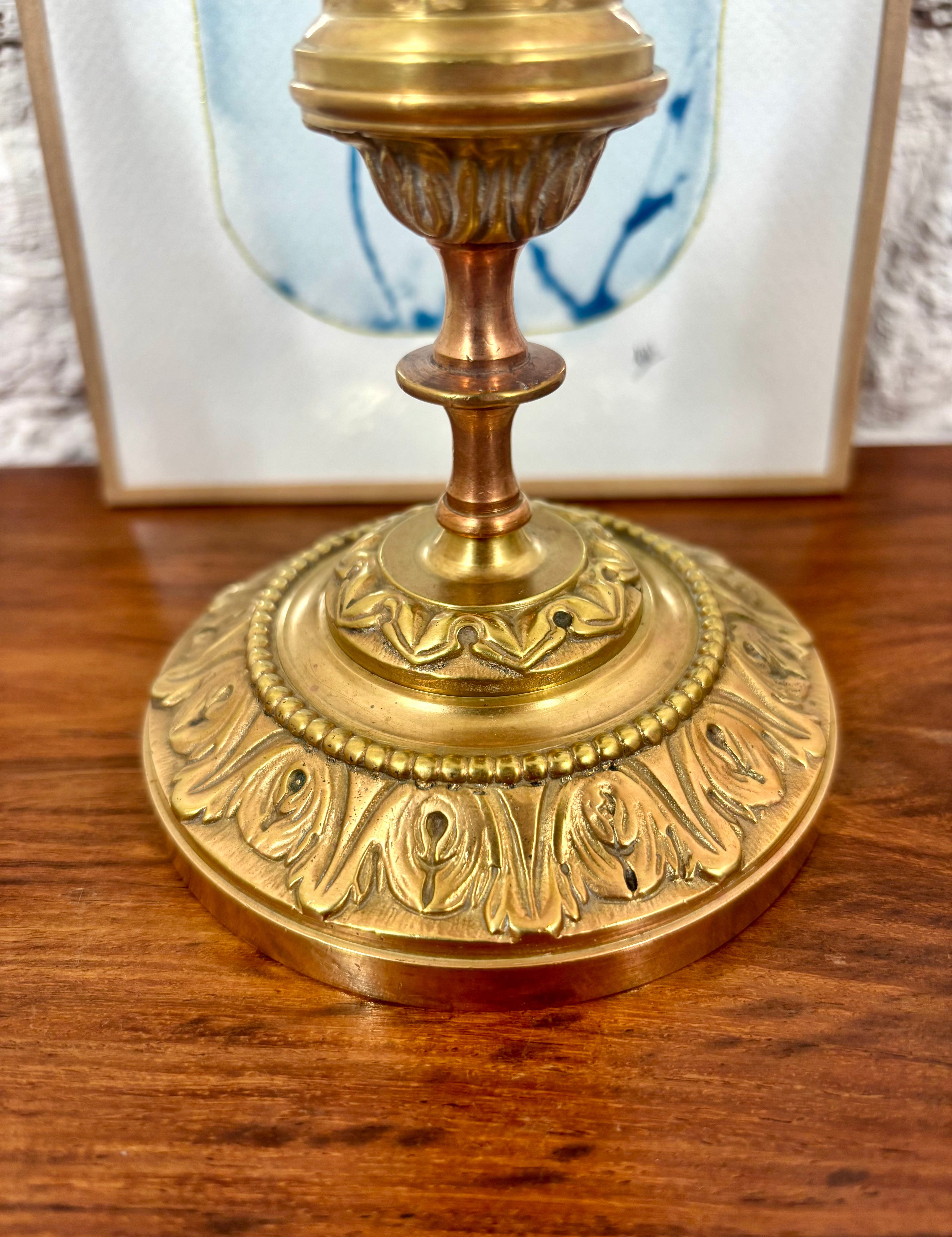 bougeoir laiton brocante en ligne deco vintage