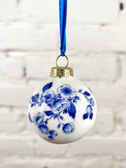 boule de noel delft faience idée cadeau rennes deco chine vintage