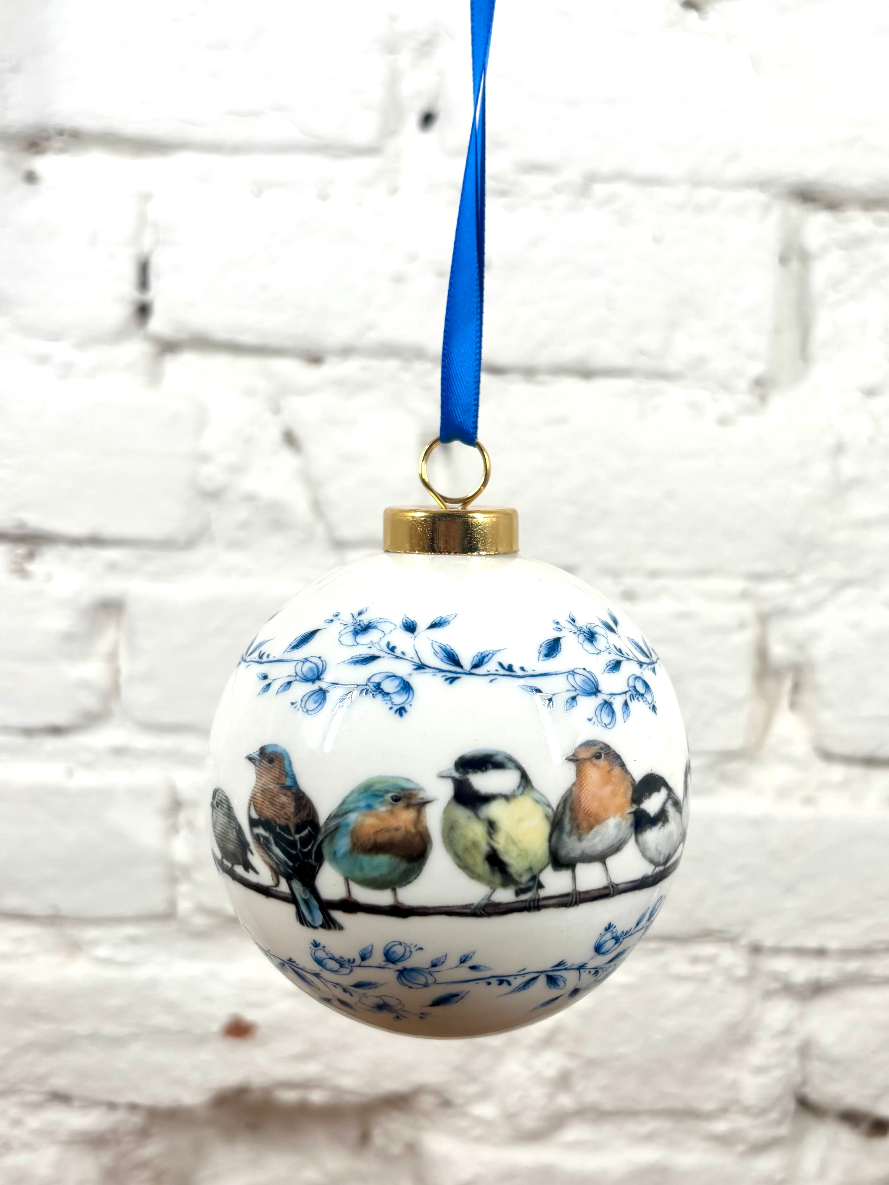 boule de noel delft faience idée cadeau rennes deco chine vintage