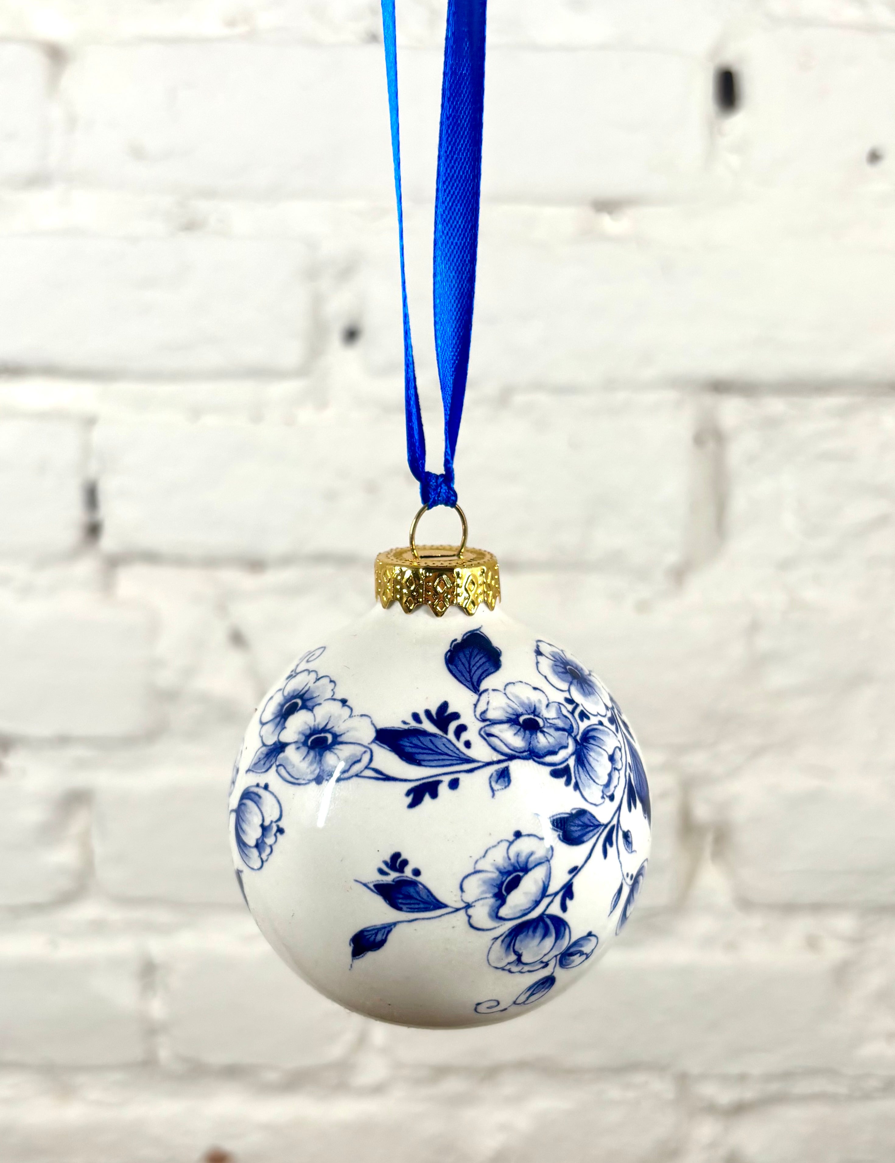 boule de noel delft faience idée cadeau rennes deco chine vintage
