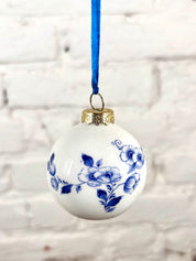 boule de noel delft faience idée cadeau rennes deco chine vintage vide grenier