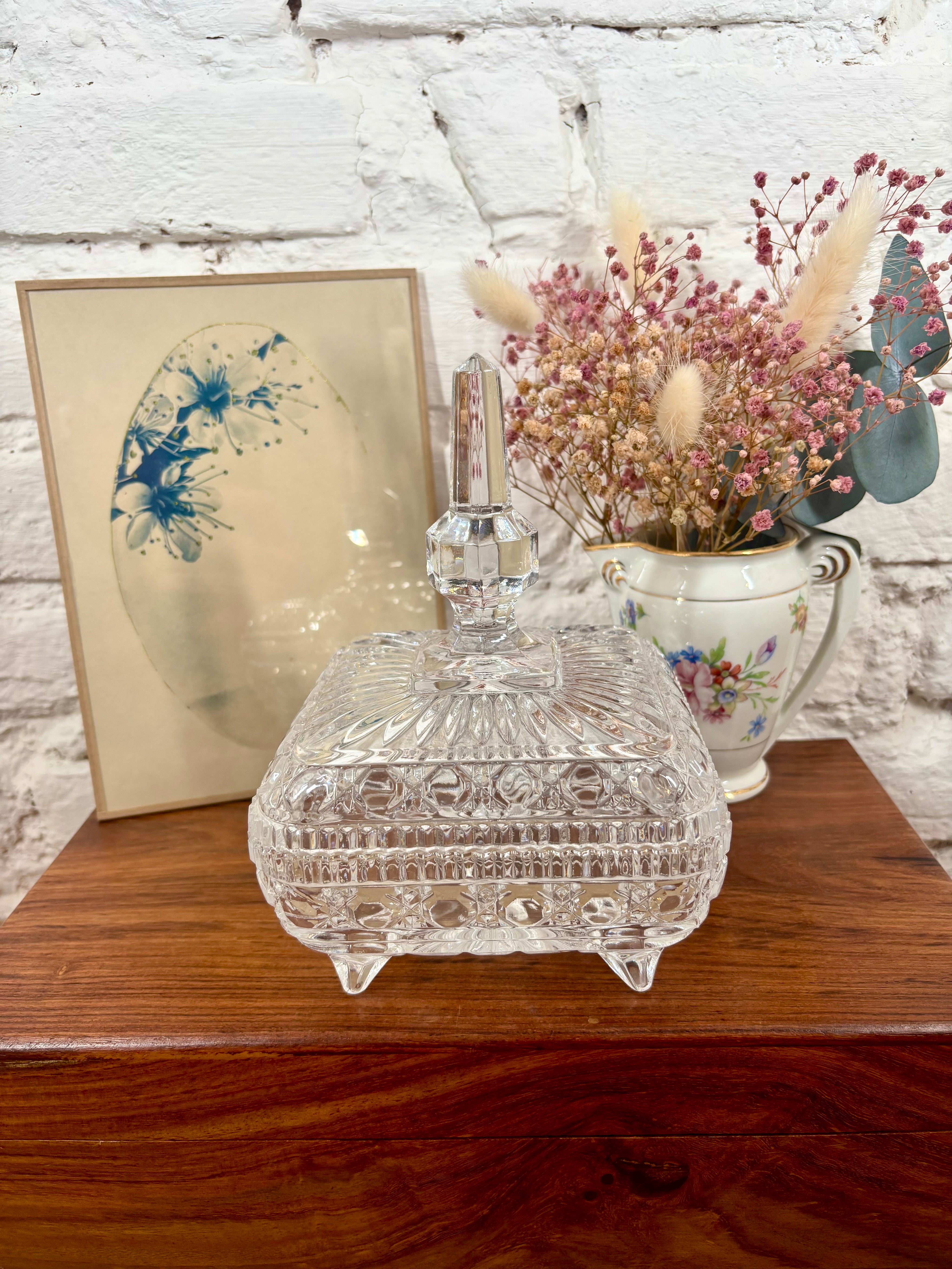 boutique deco vintage en ligne bonbonniere cristal
