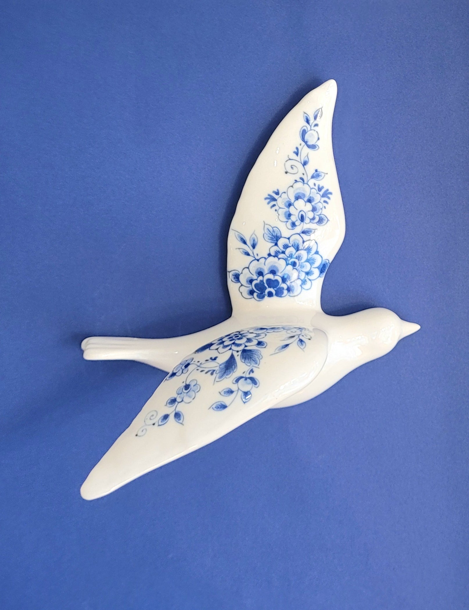 boutique deco vintage hirondelle faience oiseau delft