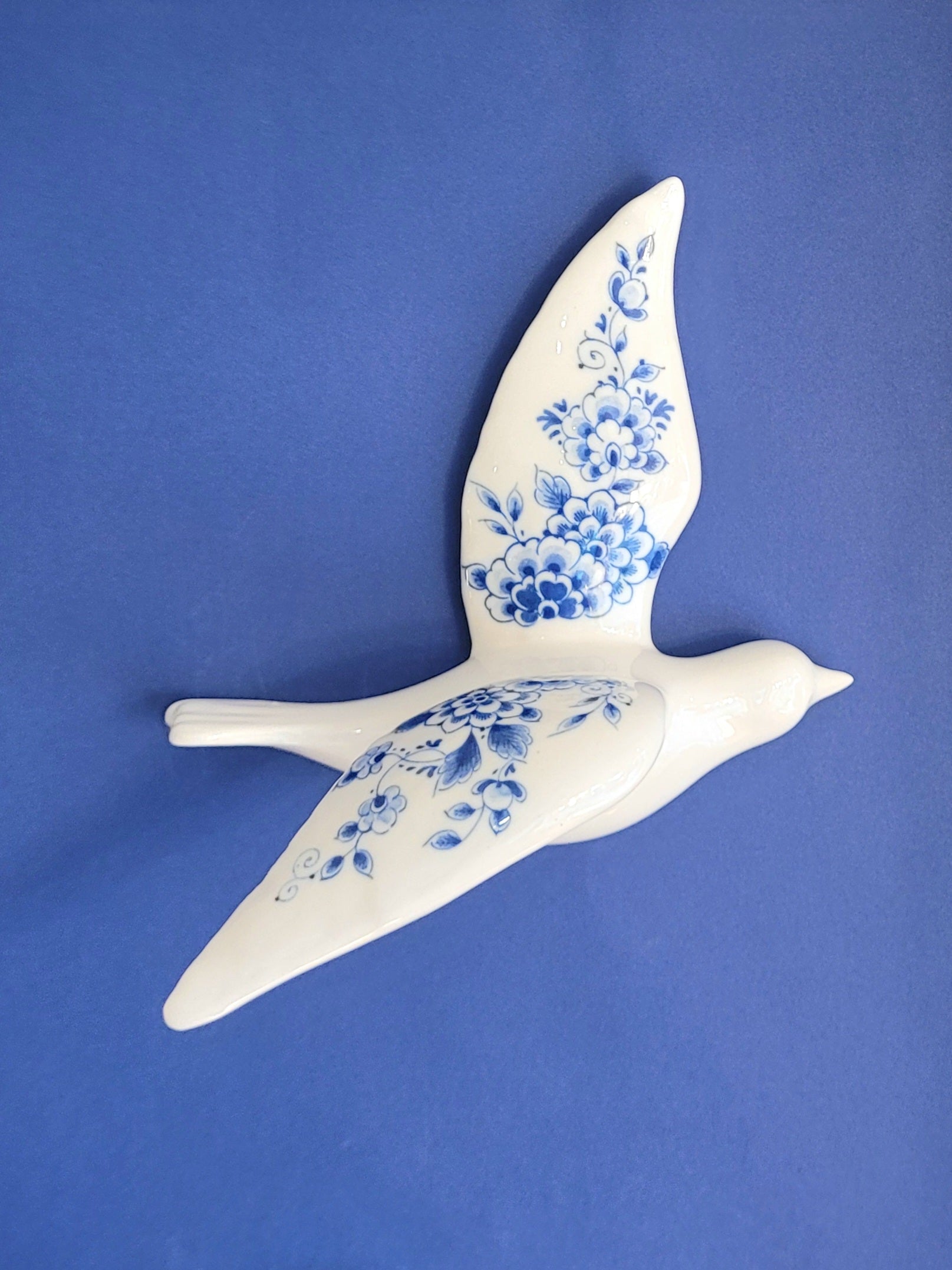 boutique deco vintage hirondelle faience oiseau delft