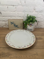 plat en porcelaine de Limoges blanche