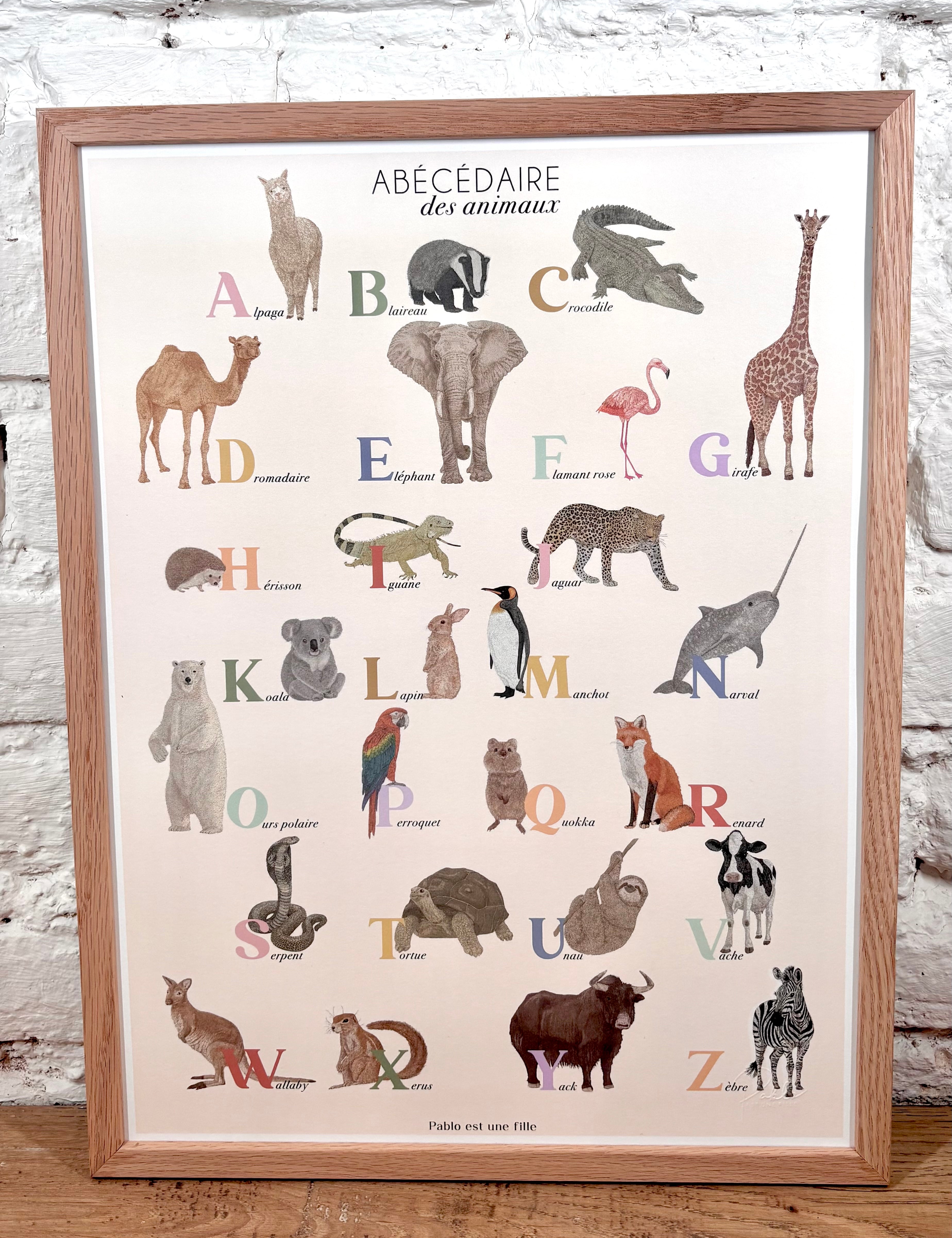 poster pablo est une fille deco chambre enfant boutique en ligne vintage