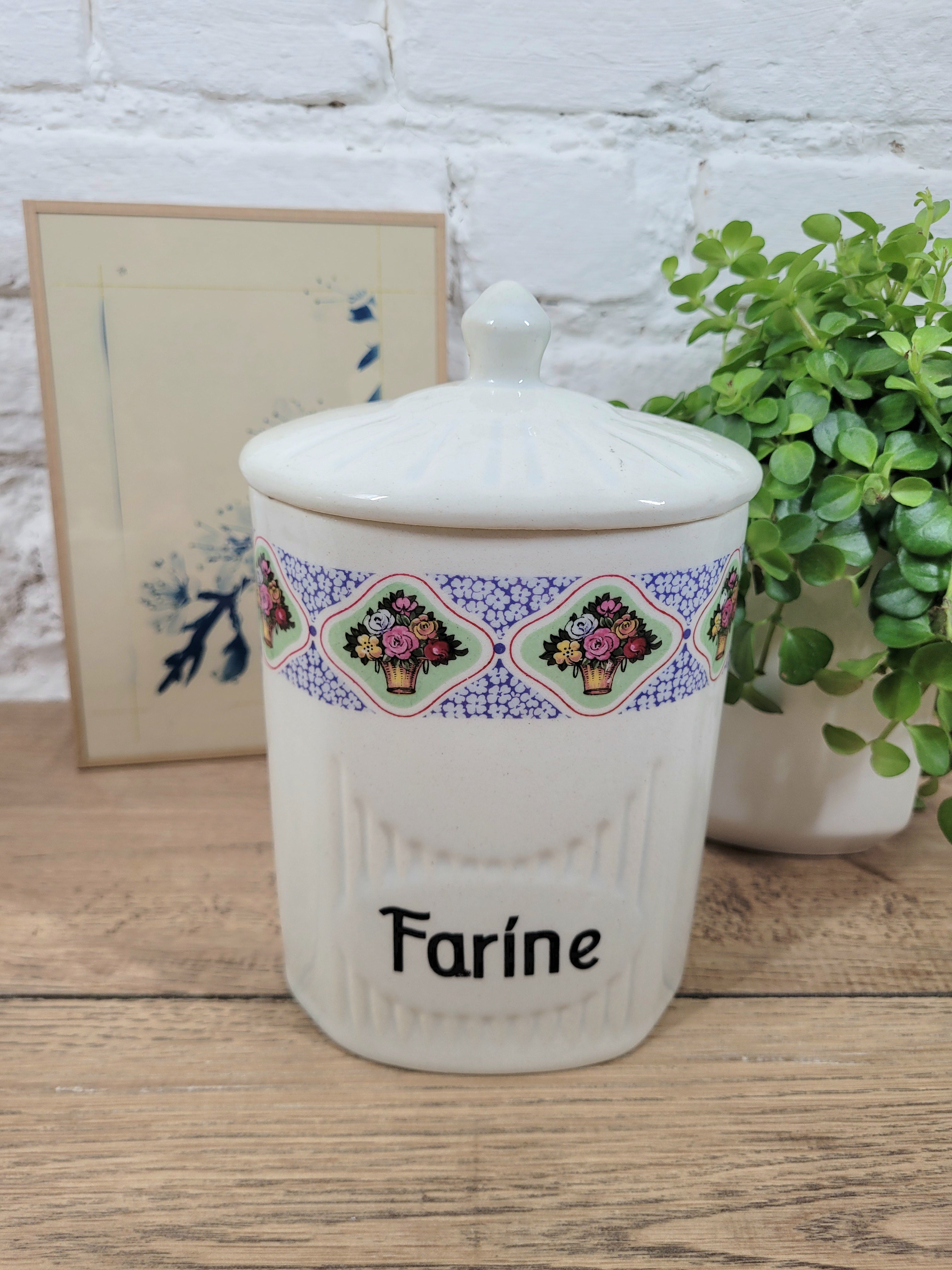 pot de farine faience acheter brocante en ligne rennes
