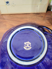Vide poche en porcelaine Bleu de four