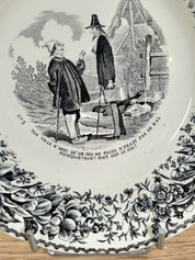 Lot 6 assiettes parlantes à dessert Creil et Montereau N°4