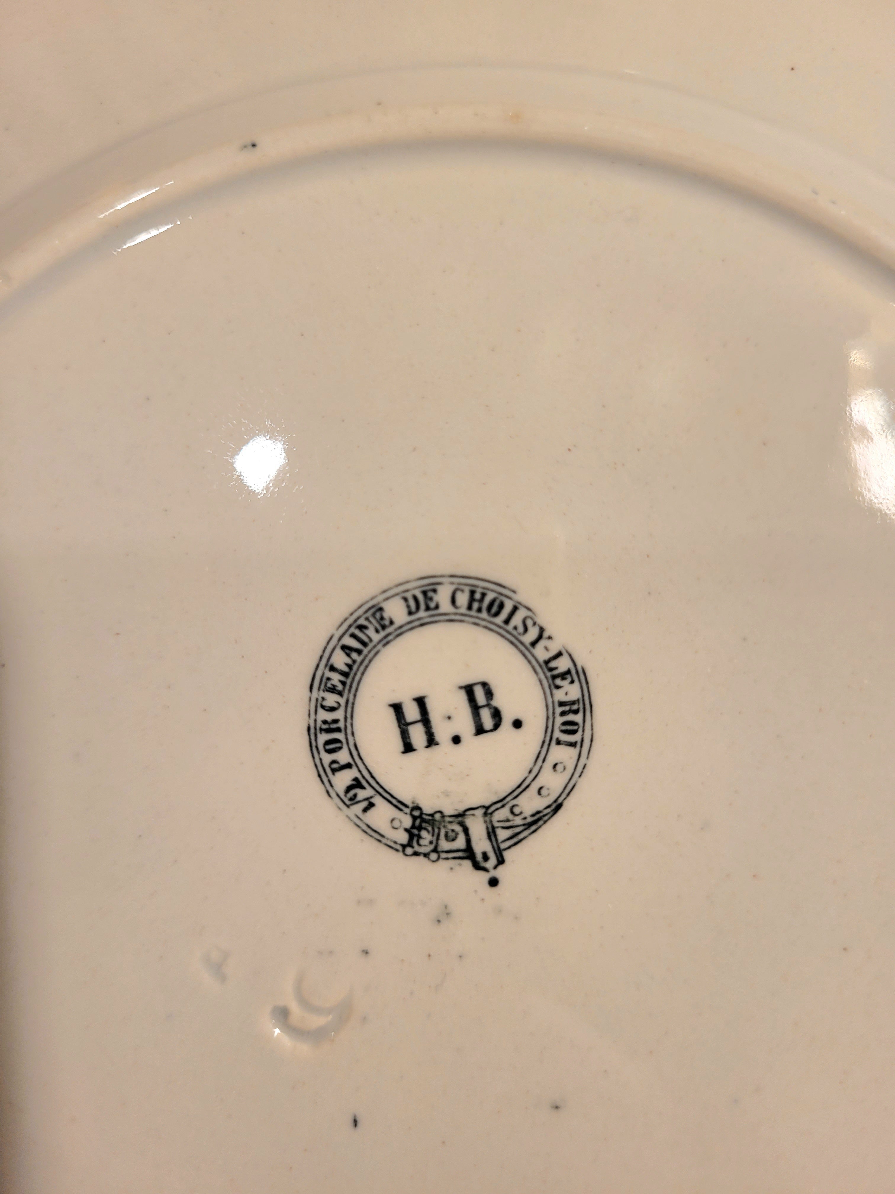 Lot 9 assiettes à dessert Monuments de Paris Choisy le Roi N°3