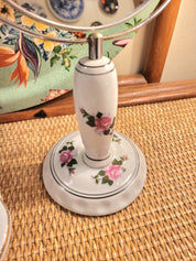 Miroir sur pied en porcelaine