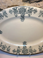 Plat oval 41 cm Terre de fer Salins