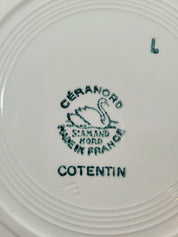 Assiette creuse en faïence St Amand N°15