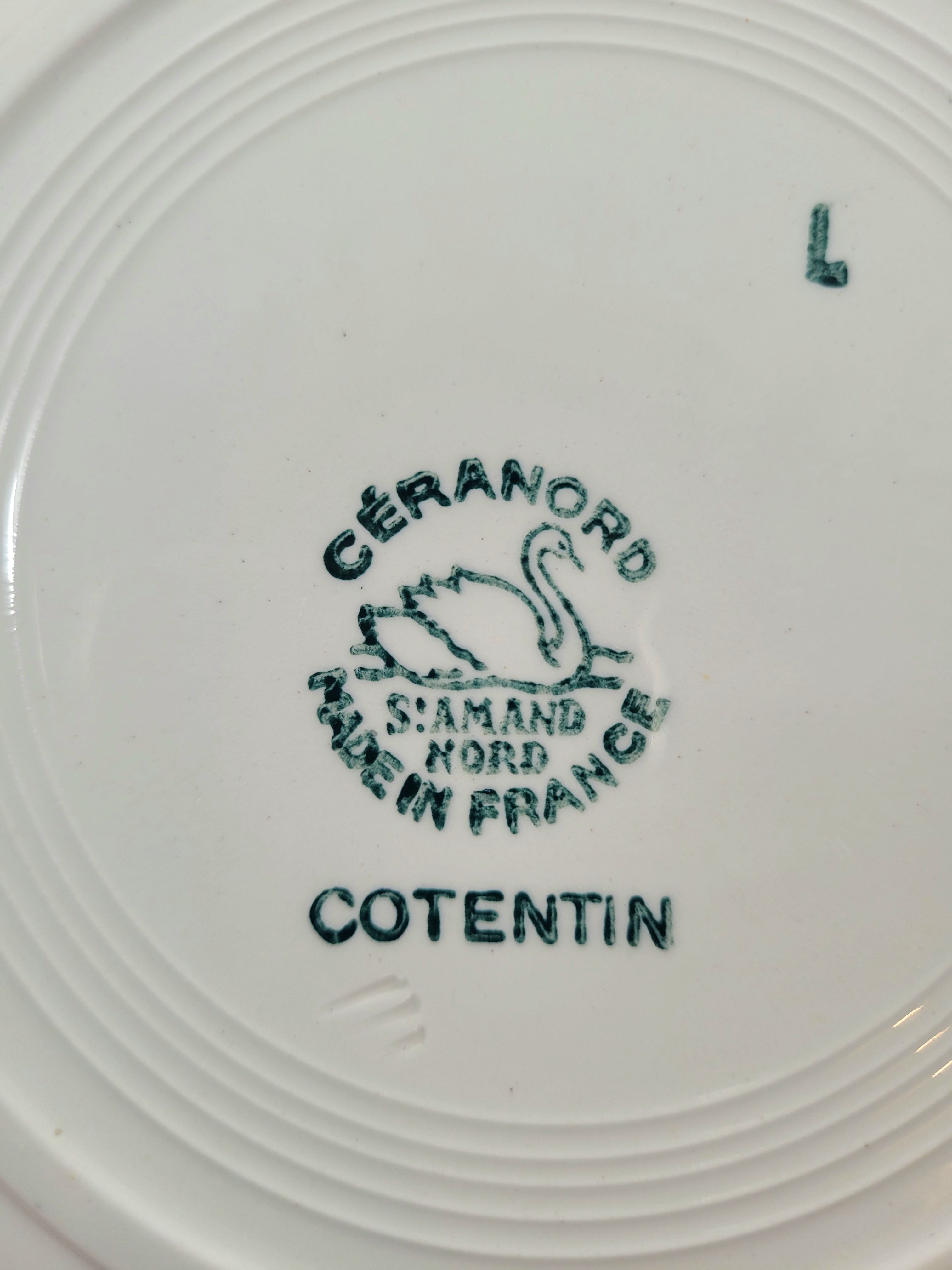 Assiette creuse en faïence St Amand N°15