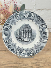 Lot 9 assiettes à dessert Monuments de Paris Choisy le Roi N°3