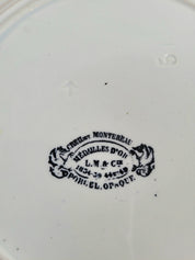 Lot 6 assiettes parlantes à dessert Creil et Montereau N°4