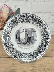 Lot 6 assiettes parlantes à dessert Creil et Montereau N°4