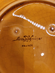 Lot de 6 assiettes à dessert en barbotine Sarreguemines