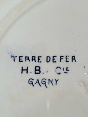 Assiette plate en Terre de fer H.B & Cie N°17