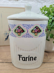 Pot à farine en faïence N°2