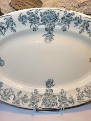 Plat oval 37 cm Terre de fer Salins