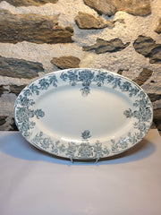 Plat oval 37 cm Terre de fer Salins