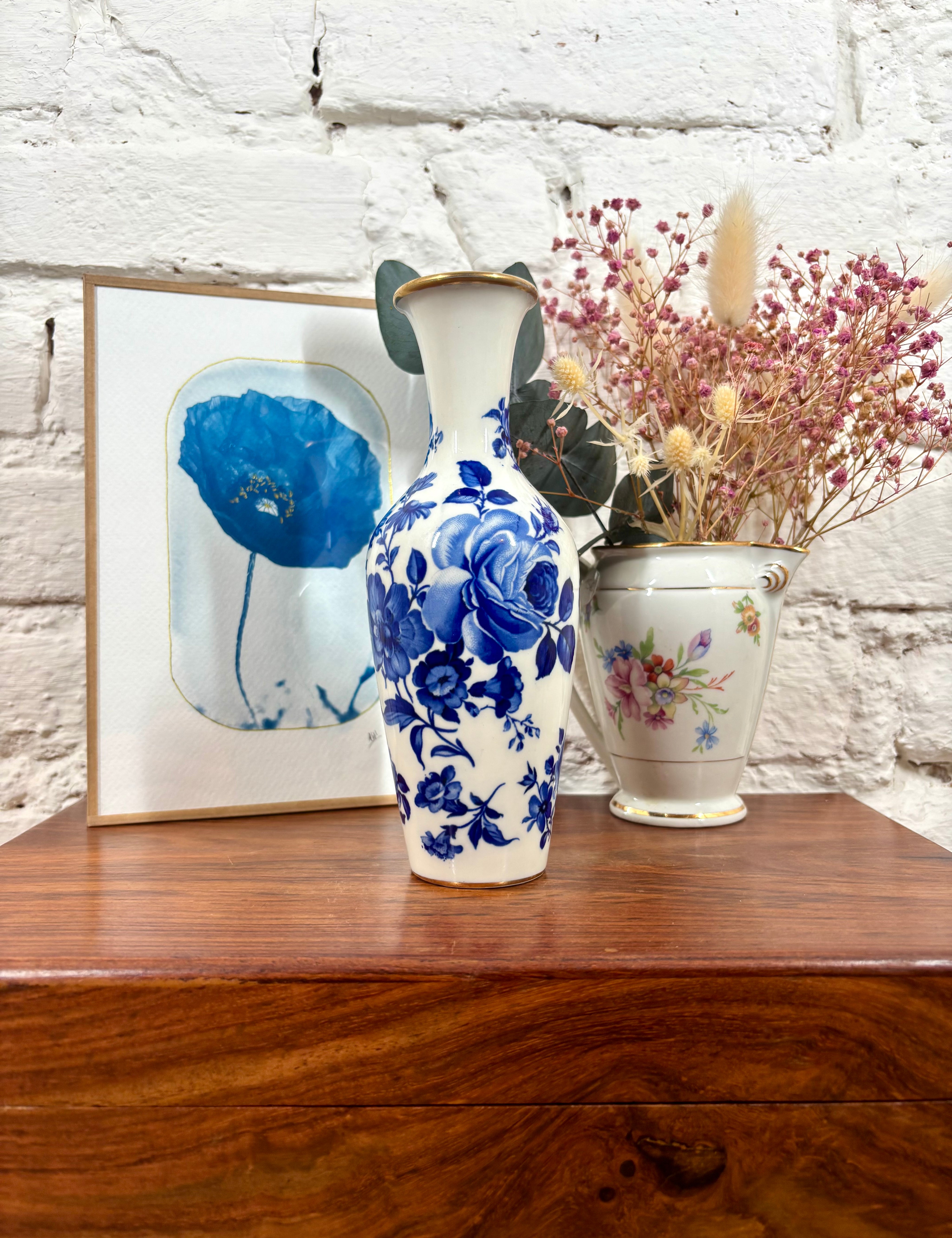 soliflore signé Delfts faience blanche pays bas brocante boutique en ligne chine